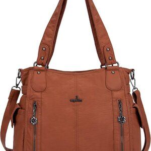 Handbags for Womens Top-Handle Hobo Purse Roomy Casual Shoulder Bags PU Tote Sat